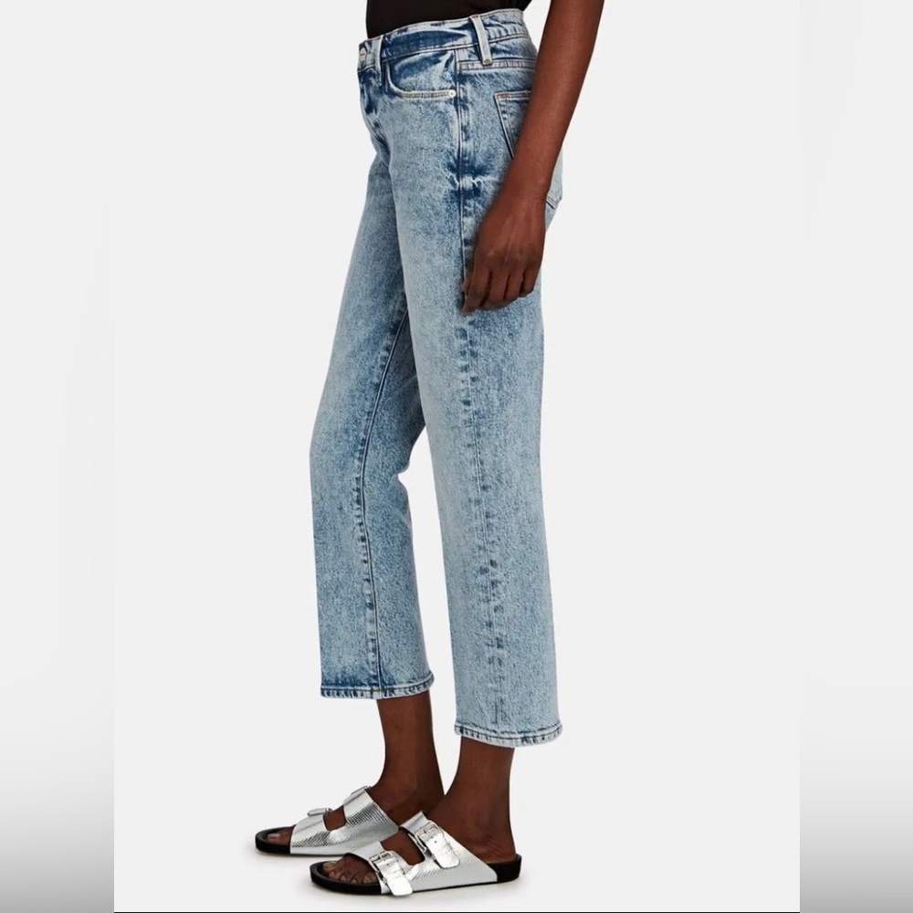 FRAME Denim Le High Straight Bleach Wash Jeans Lombard 23 - Picture 1 of 4
